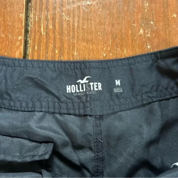 Hollister Black Board Shorts with Drawstring Waist - Picture 3 of 4